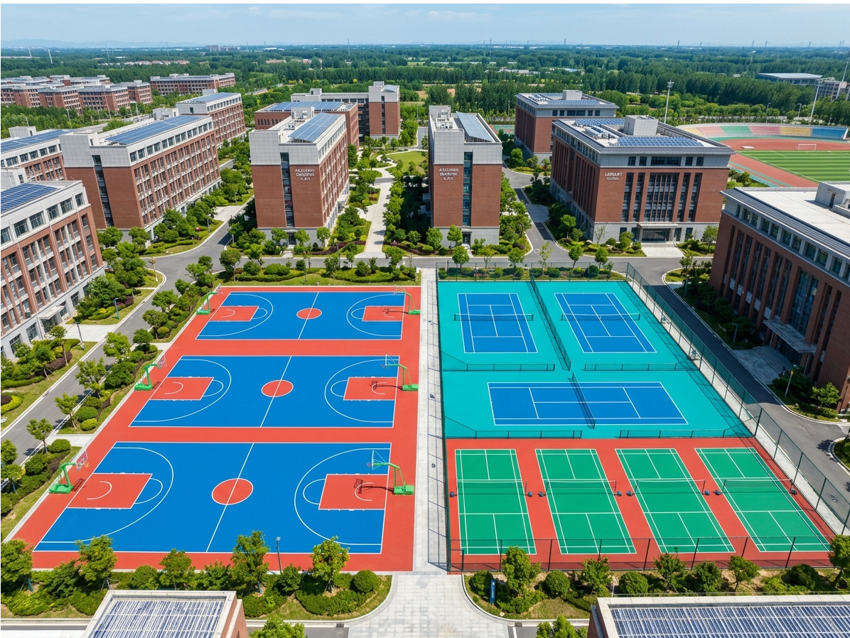 嘉兴市硅PU球场塑胶颗粒 - 一站式服务